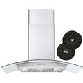 36" 380 CFM Ductless Wall Mount Range Hood in Stainless Steel D155852