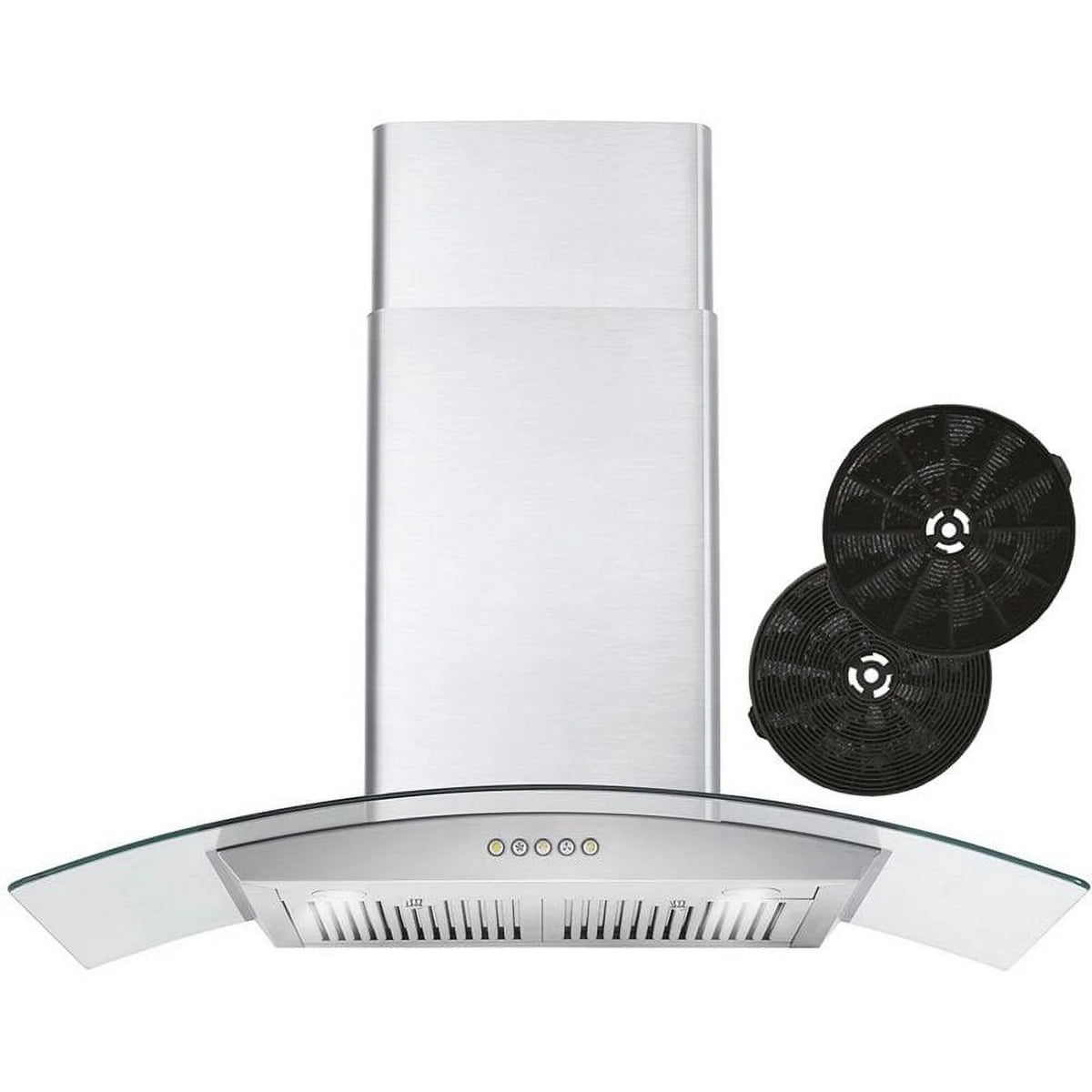36" 380 CFM Ductless Wall Mount Range Hood in Stainless Steel D155852