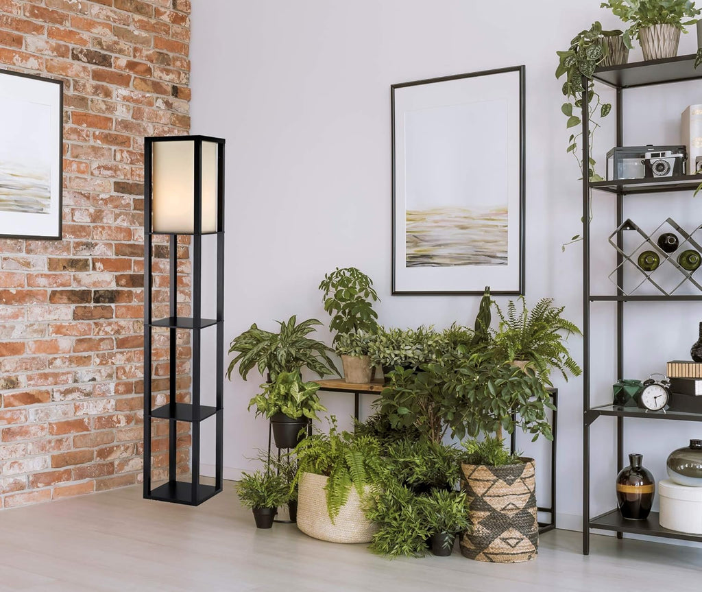 Black PVC Veneer Floor Lamp C218158