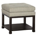 Wide Tufted Square Ottoman with Storage Z559287