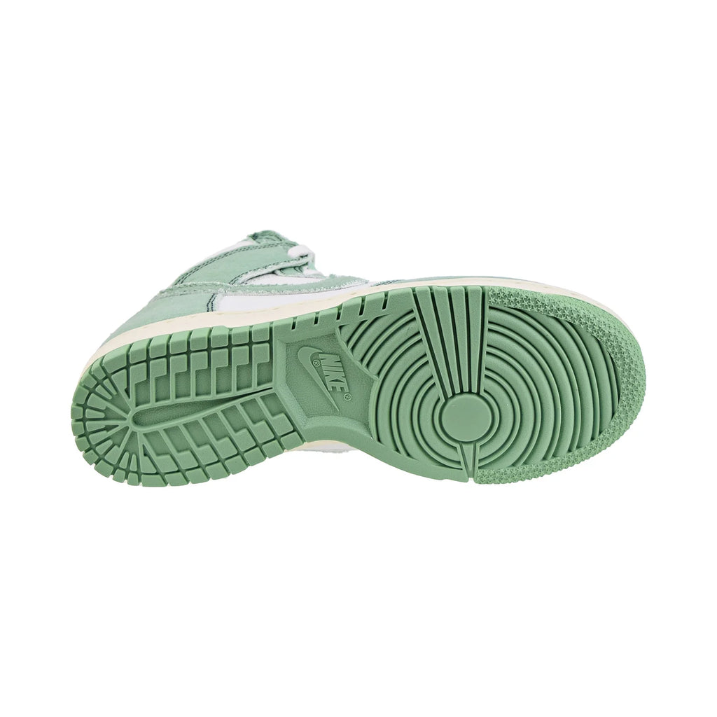 Enamel Green White High-Top Women's Shoes V7690