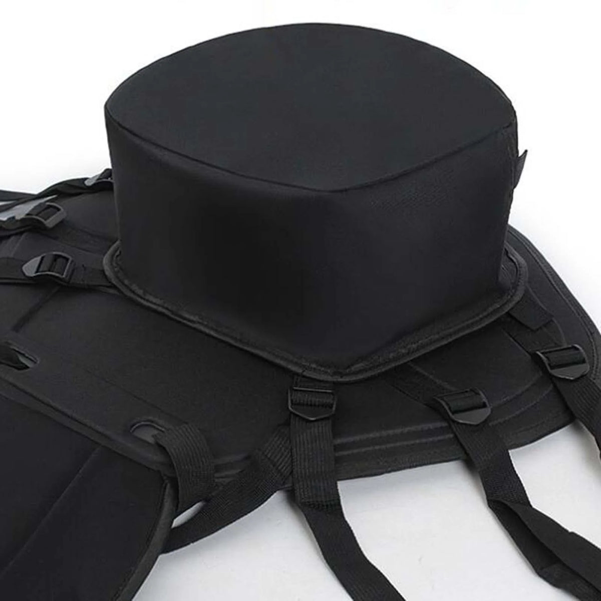 Black Kayak Seat Cushion with Detachable Backrest and Bag R954