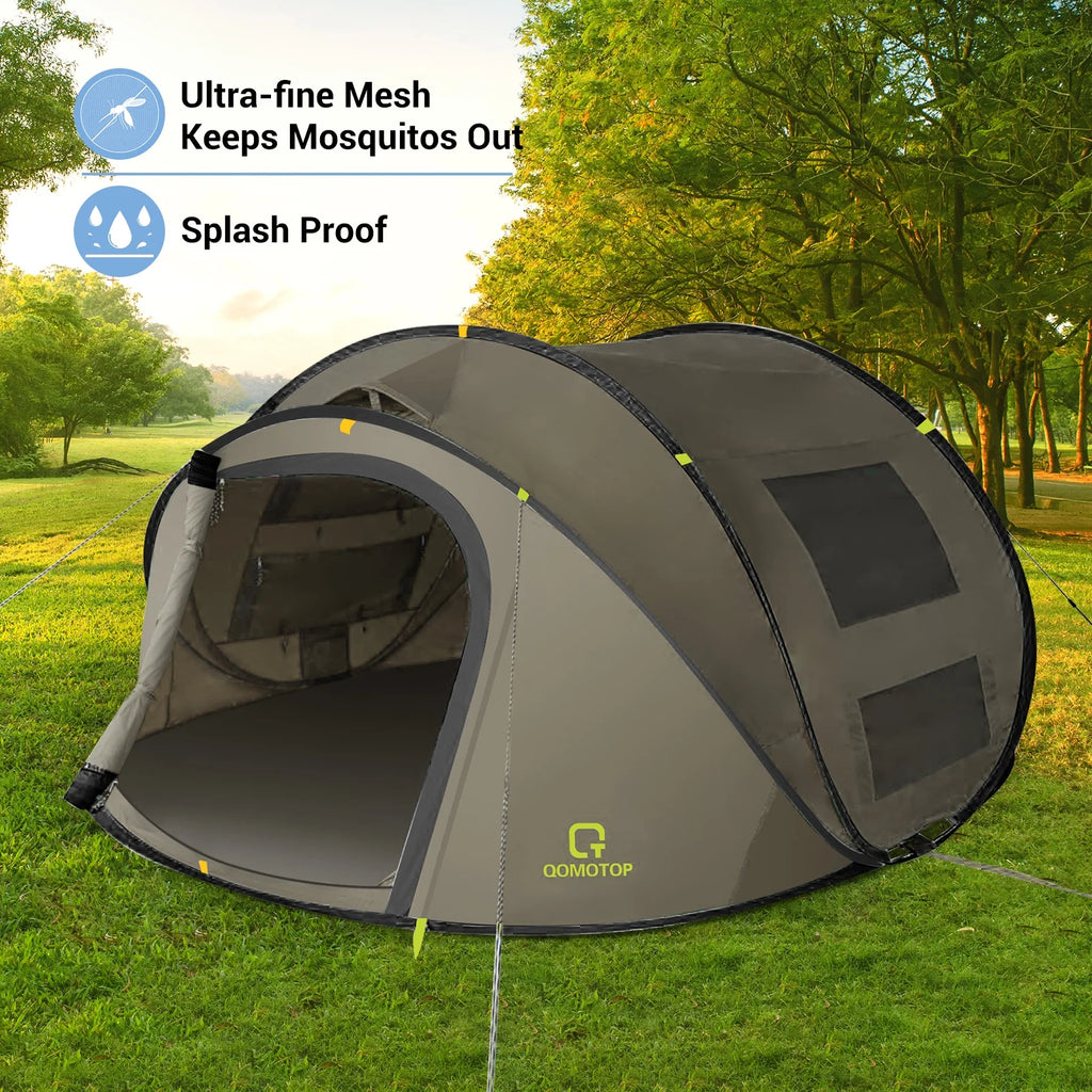 4-Person Waterproof Pop Up Camp Tent H16671