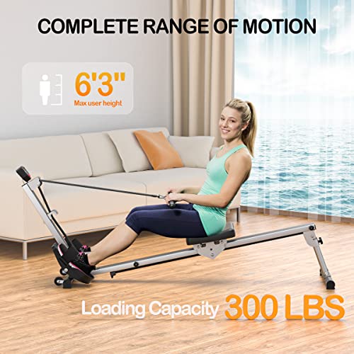 Foldable Rowing Machine with LCD Monitor B80158