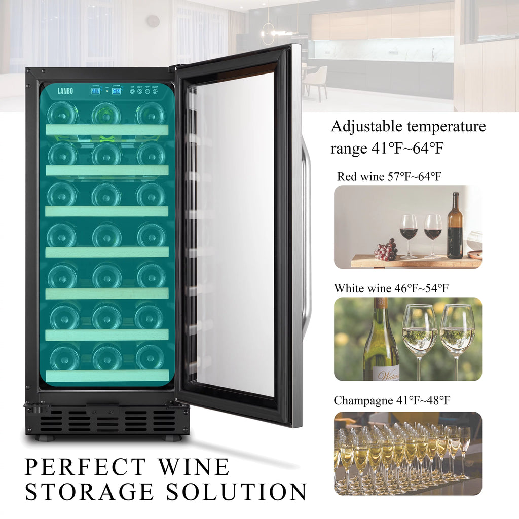 33 Bottle Built-in Compressor Wine Cooler R1345