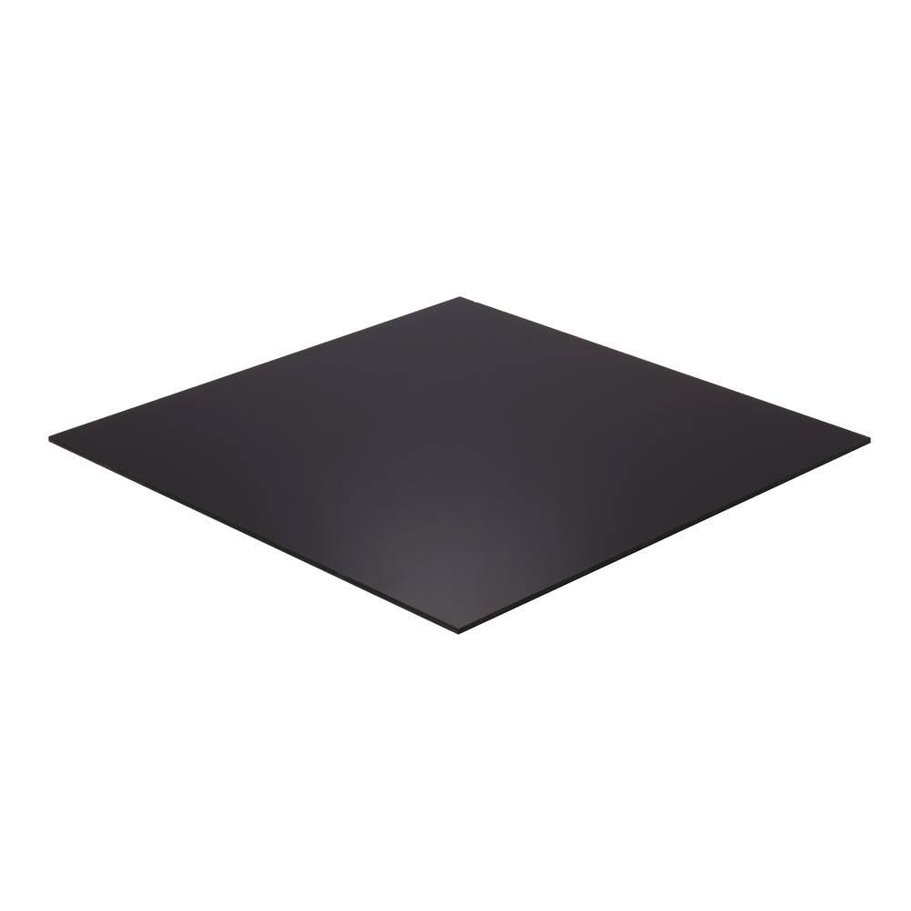 24 in. x 72 in. x 3/8 in. Black Opaque Acrylic Sheet V173