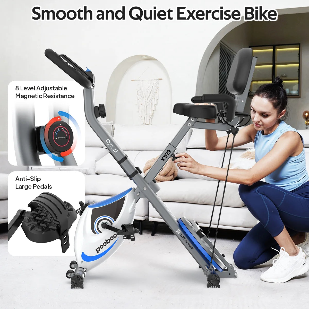 Indoor Stationary Cycling Exercise Bike 360LB N3454