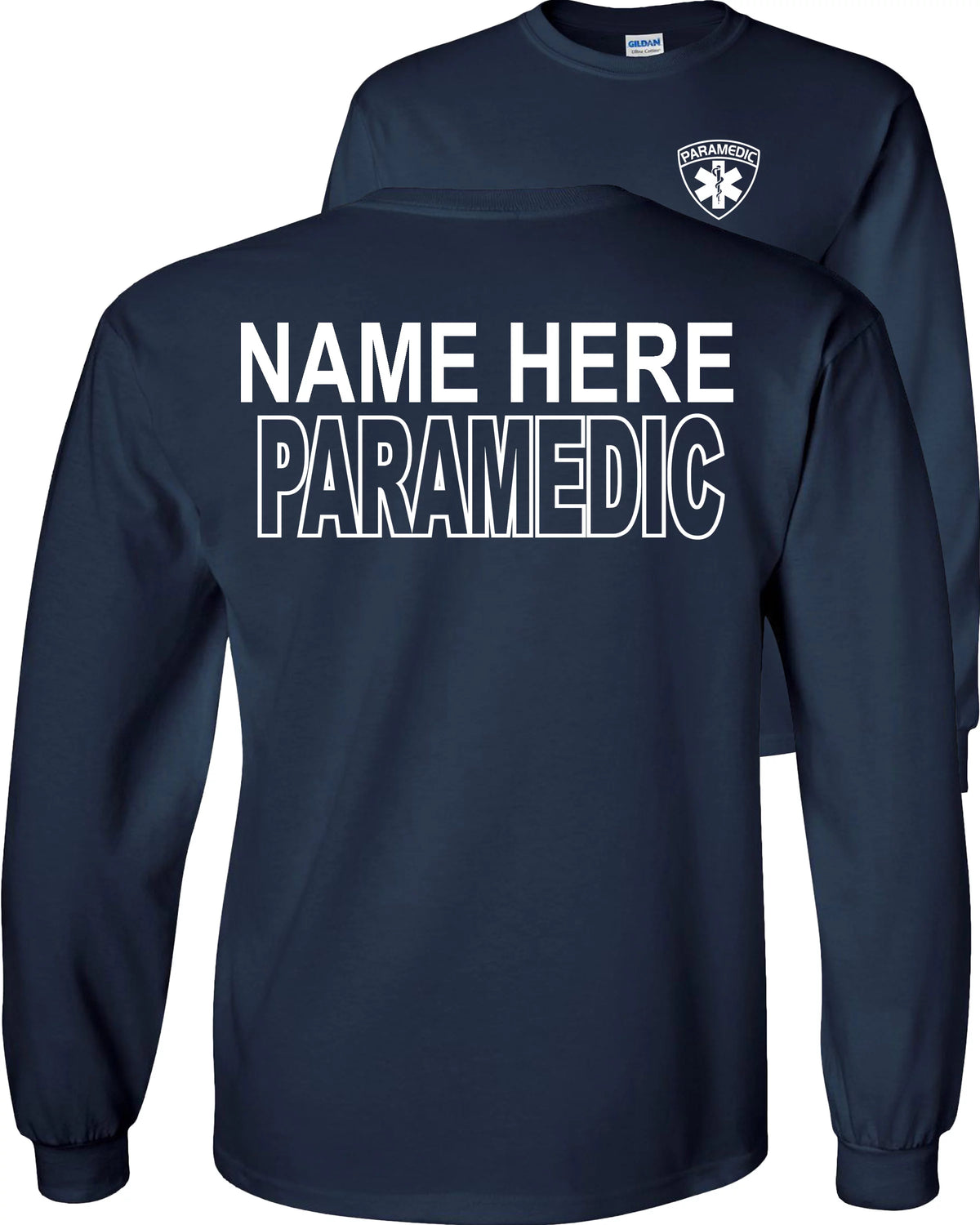 Long Sleeve Graphic Tee Navy Large M708465