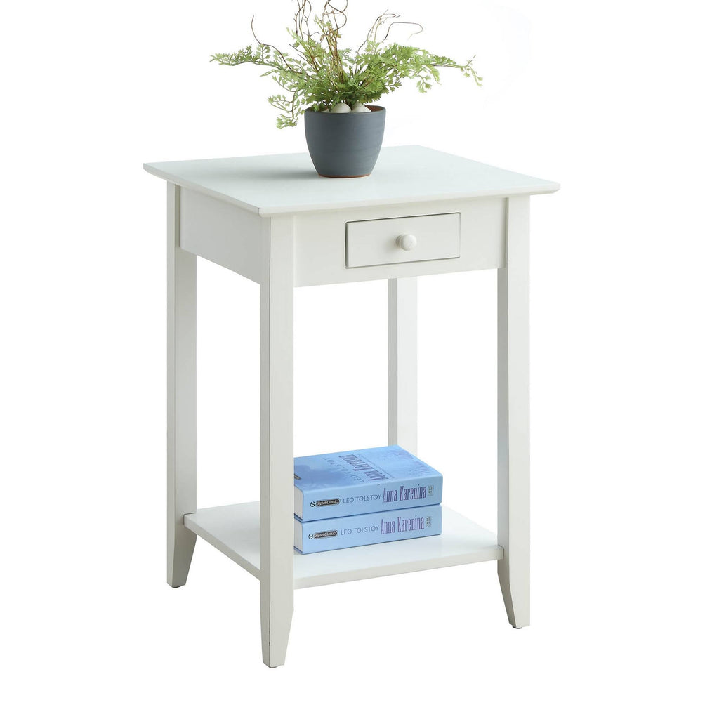 White End Table with Drawer/Shelf U344532