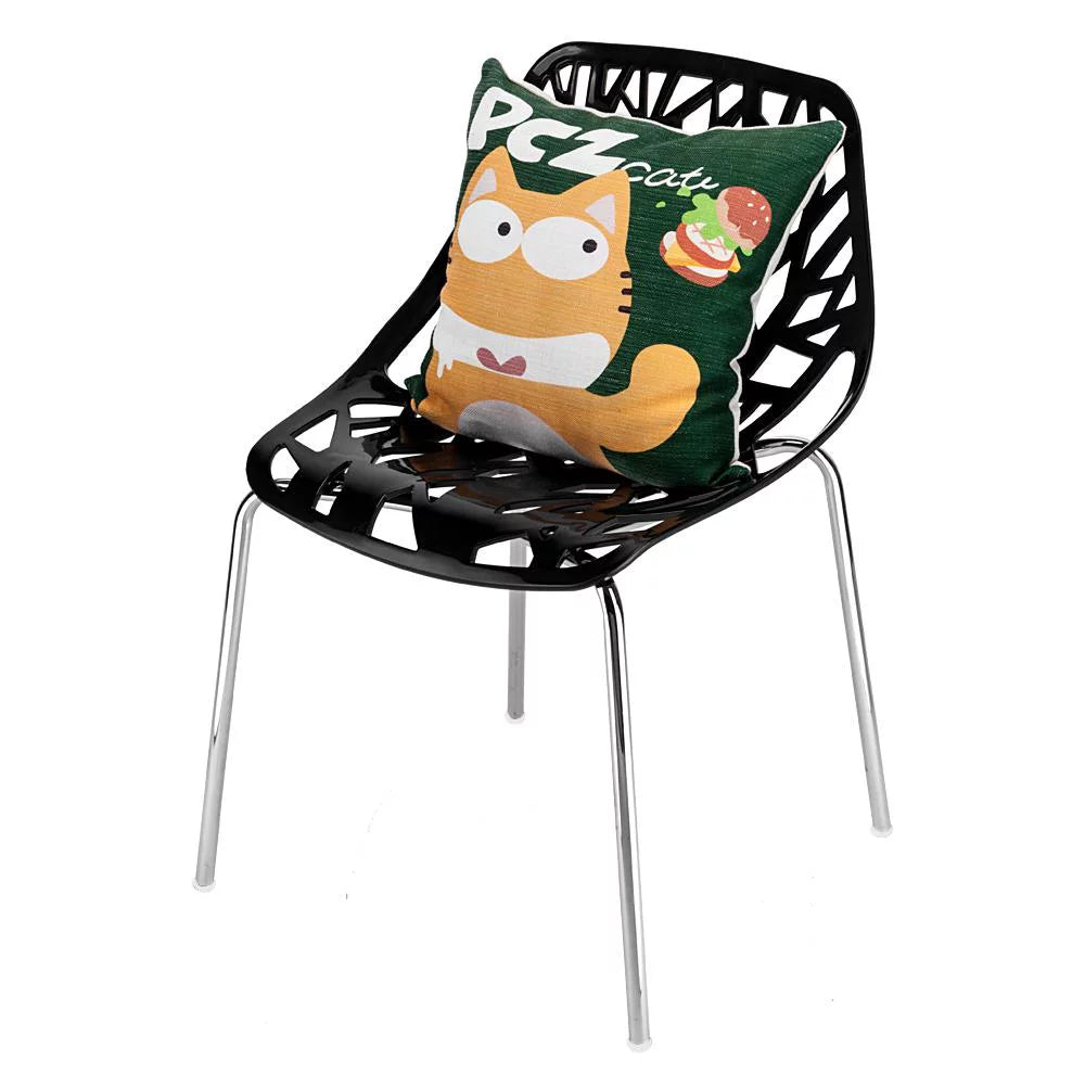 Black Set of 4 Dining Chair L130