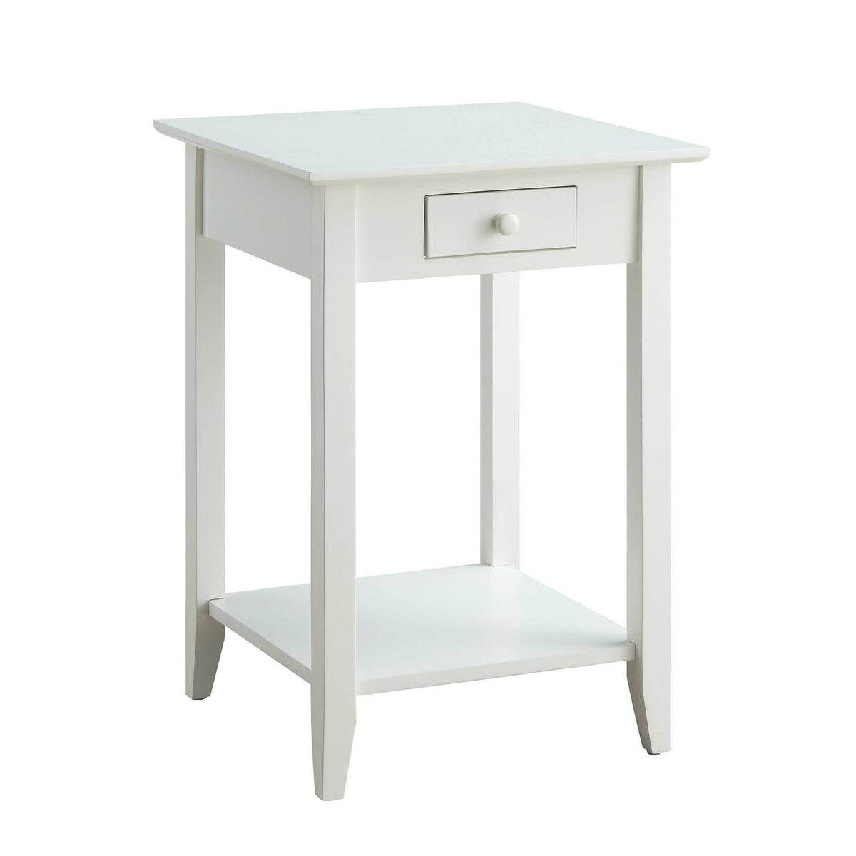White End Table with Drawer/Shelf U344532
