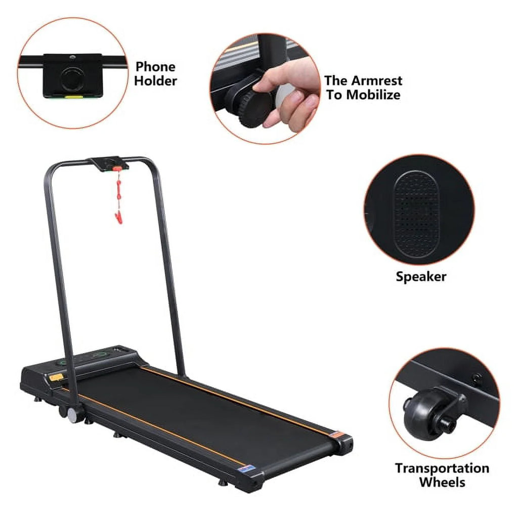 Folding Electric Treadmill with LCD Monitor K3644
