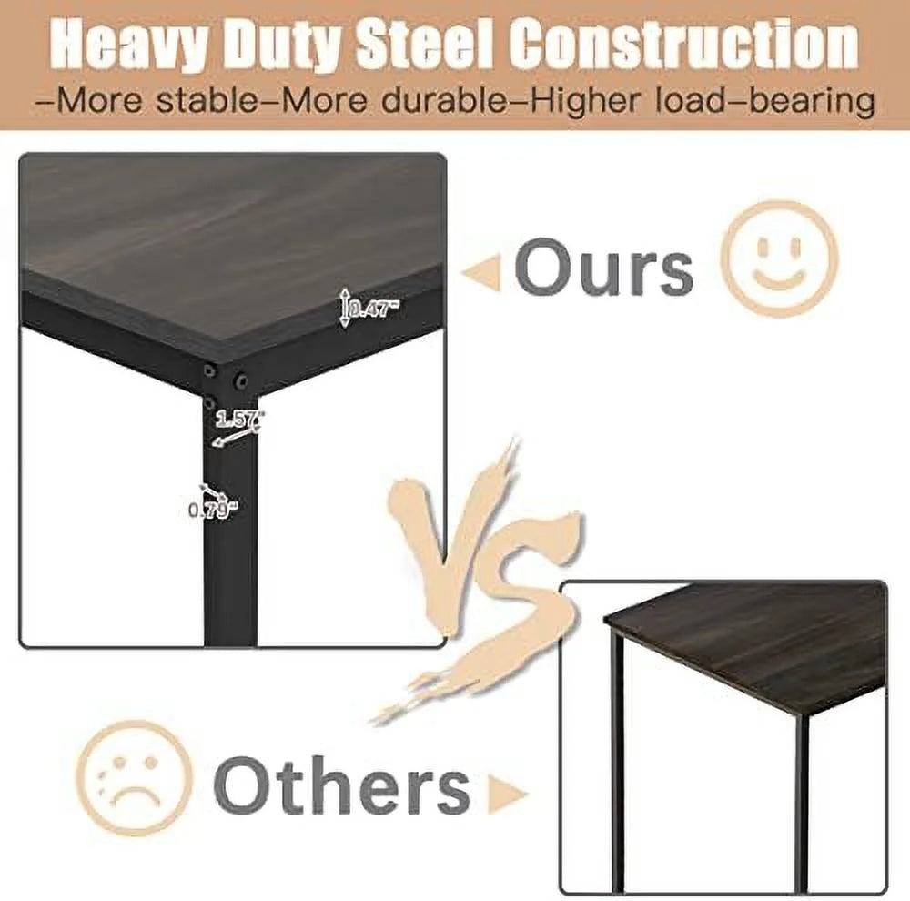 L Shaped Desk 55 inch with Shelves B663