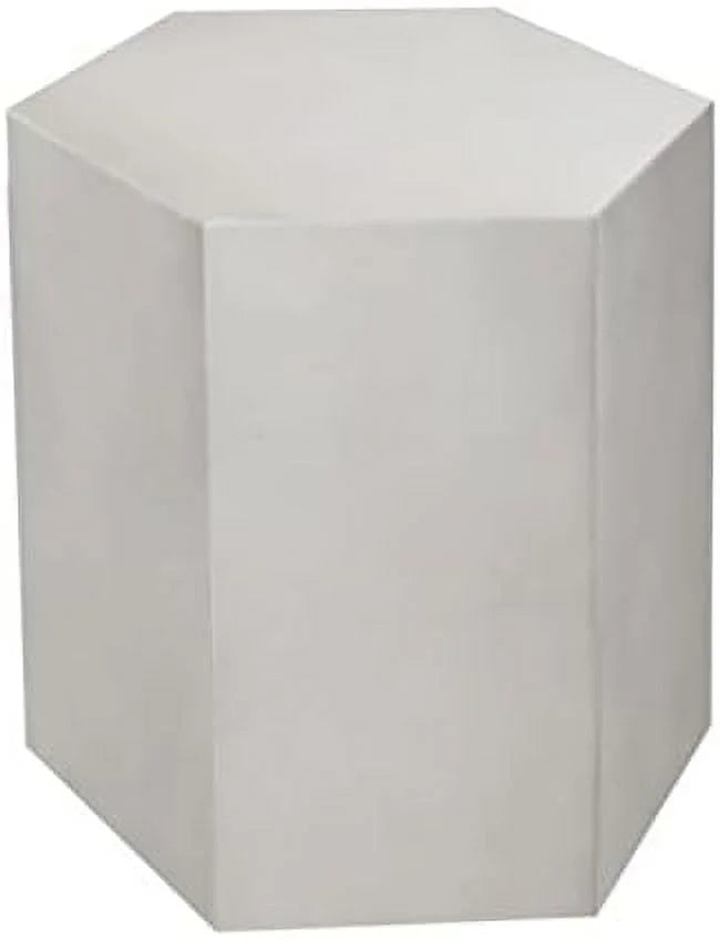 Light Grey Hexagon Concrete Accent Table M256