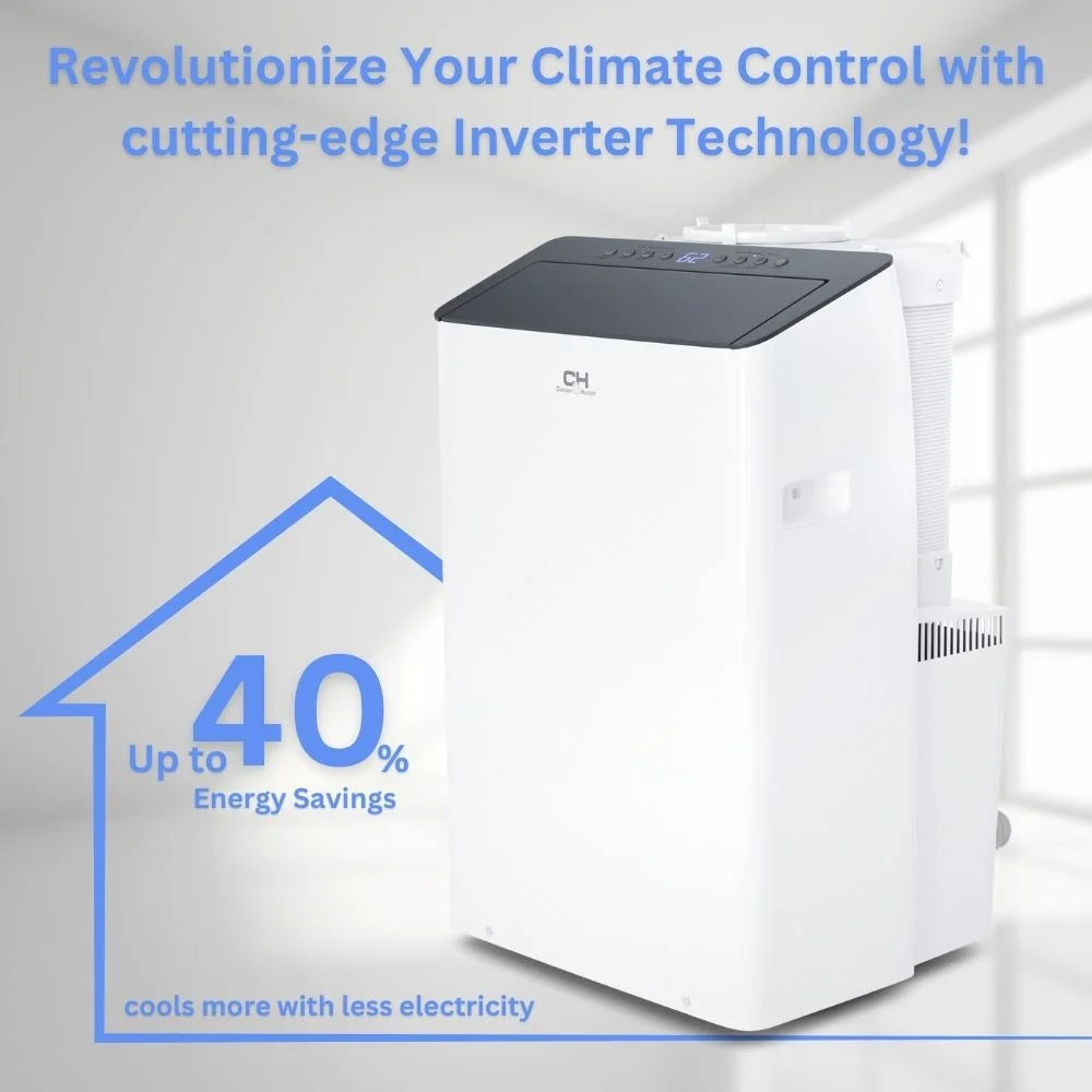 14000 BTU 115V Portable Air Conditioner and Heater with WiFi R92255