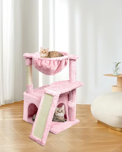 Light Grey Cat Tree with Scratching Posts B28278