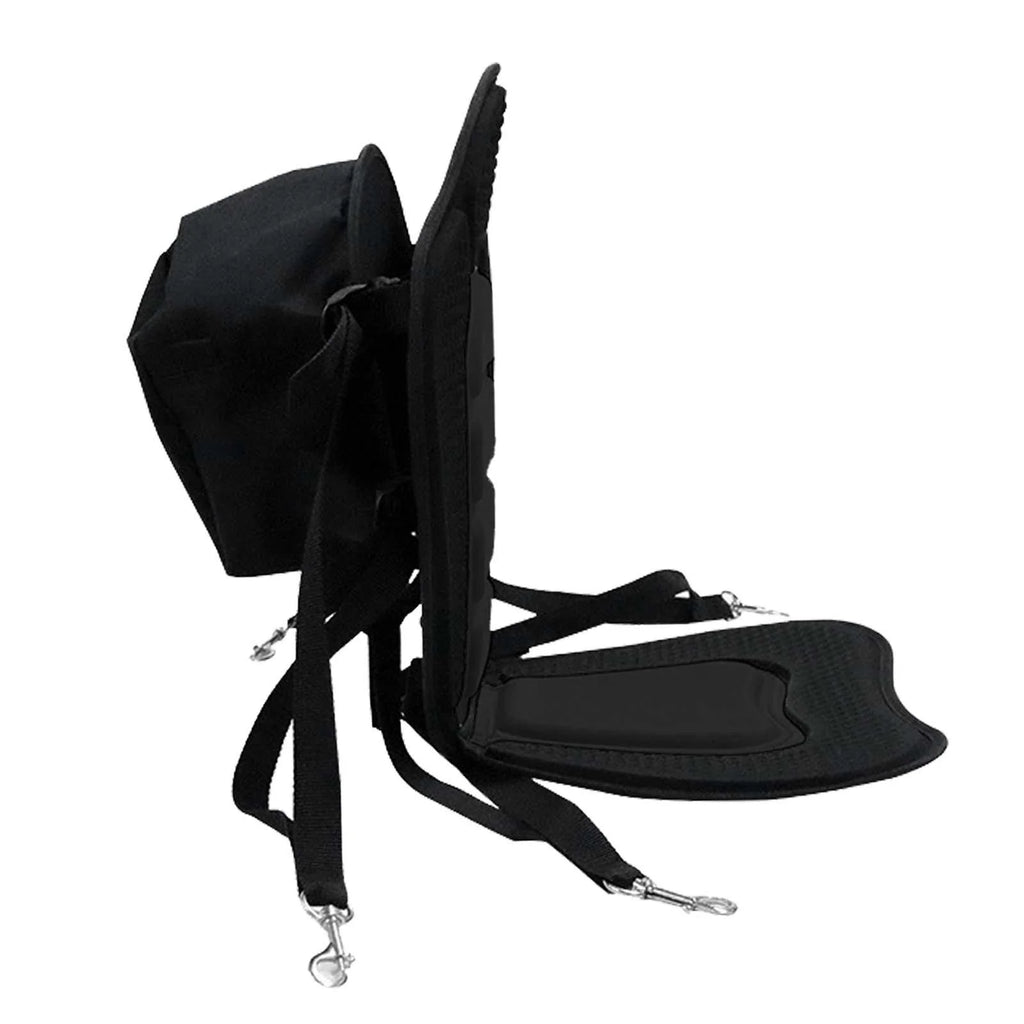 Black Kayak Seat Cushion with Detachable Backrest and Bag R954