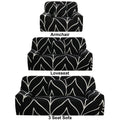 Gray Flower 3pcs Slipcover Set H99813