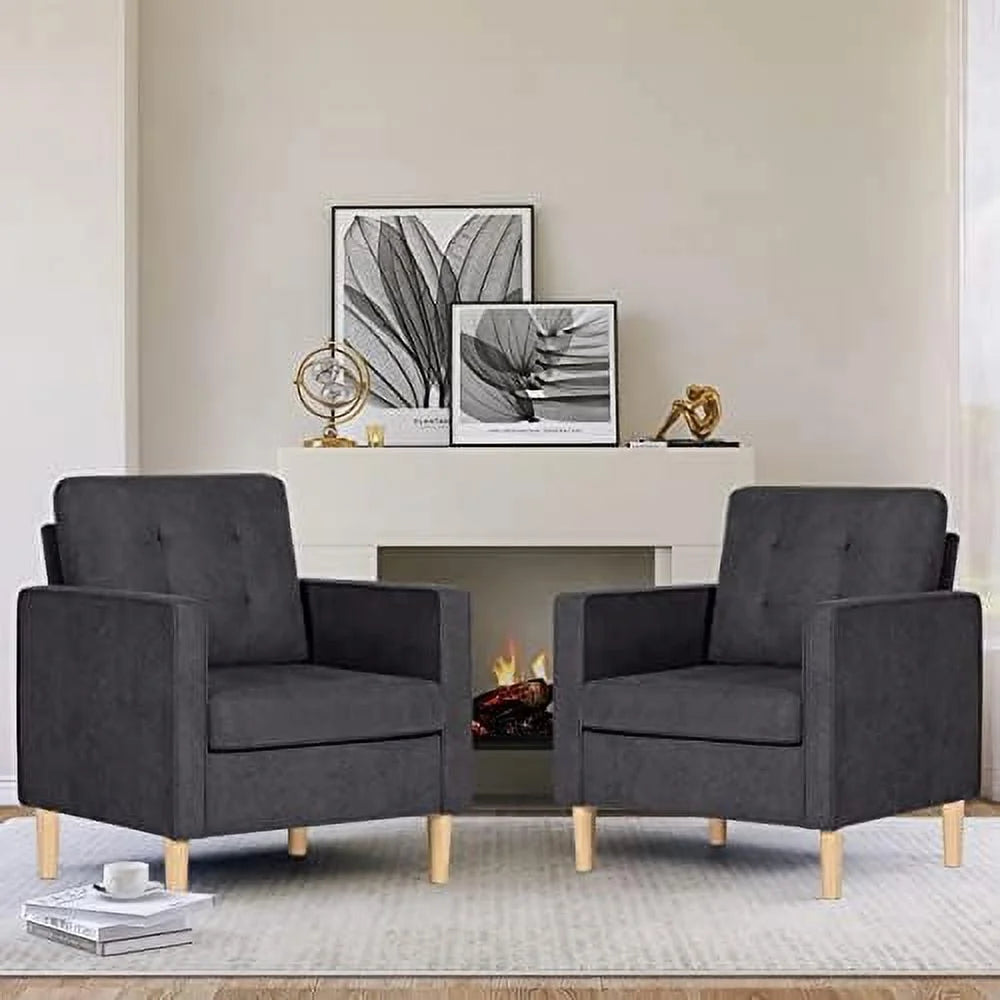 54.5" Upholstered Loveseat Sofa with Metal Legs K347