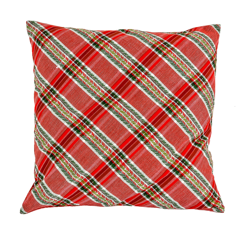 Square Plaid Pillow Y9365