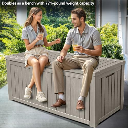 120 Gallon Resin Outdoor Storage Box I4037