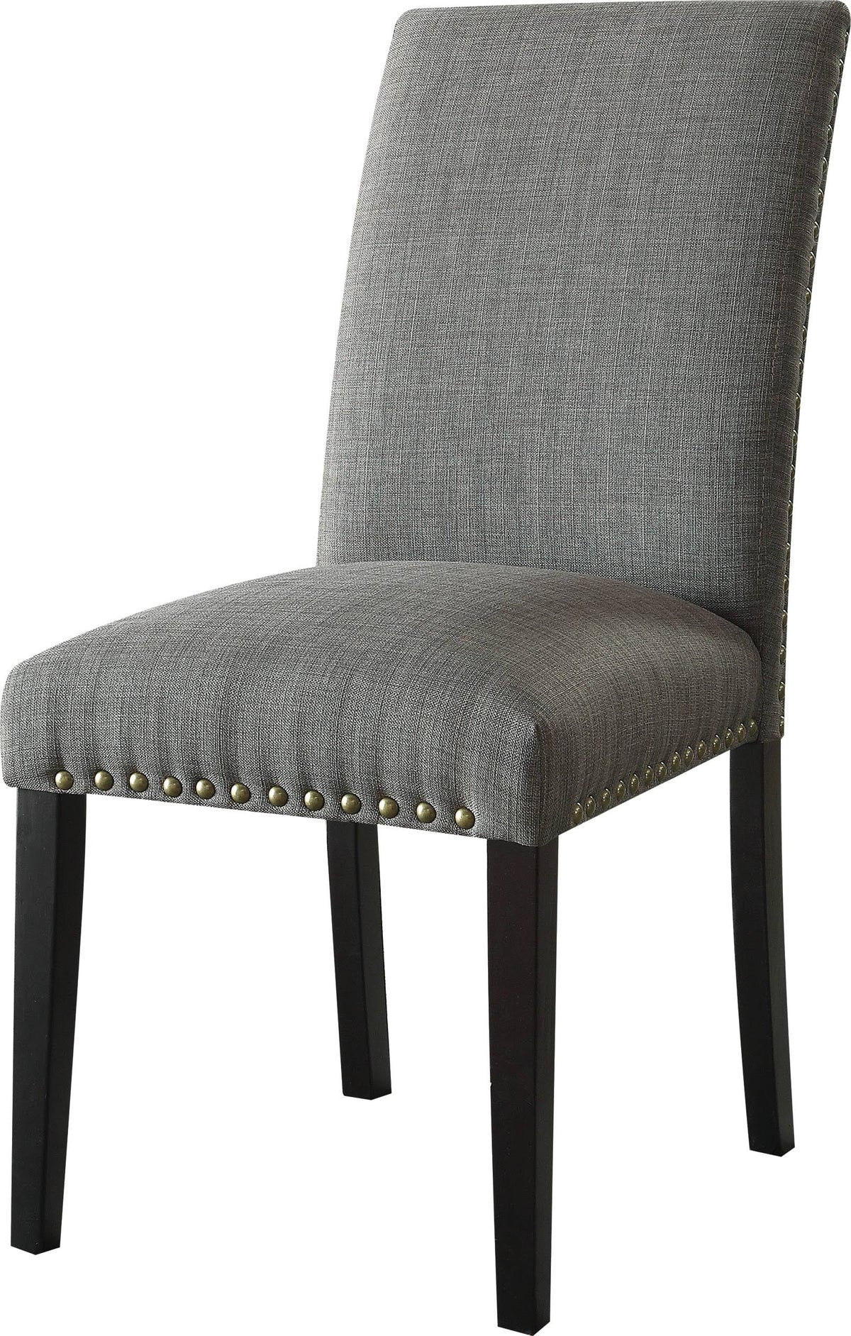 Stone Gray Linen Side Chair Set of 2 U937717