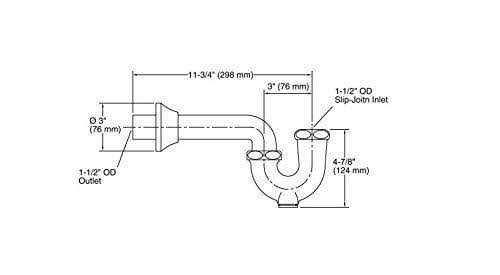 Polished Chrome Adjustable P-Trap Y71137