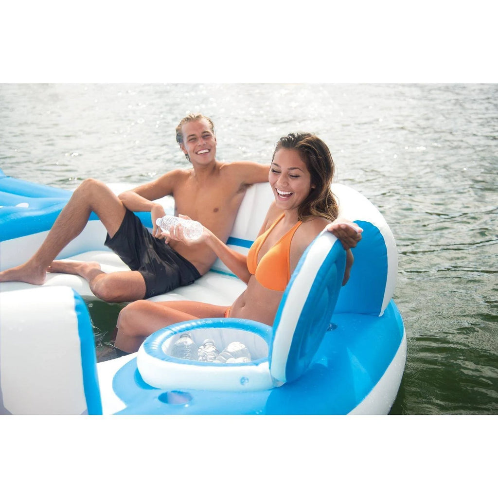 Inflatable Island Lounger 6 Person Floating Island R814681