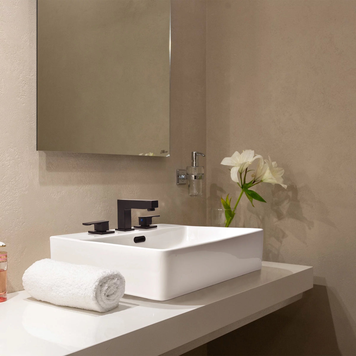 20" Rectangle White Ceramic Vessel Sink T671015