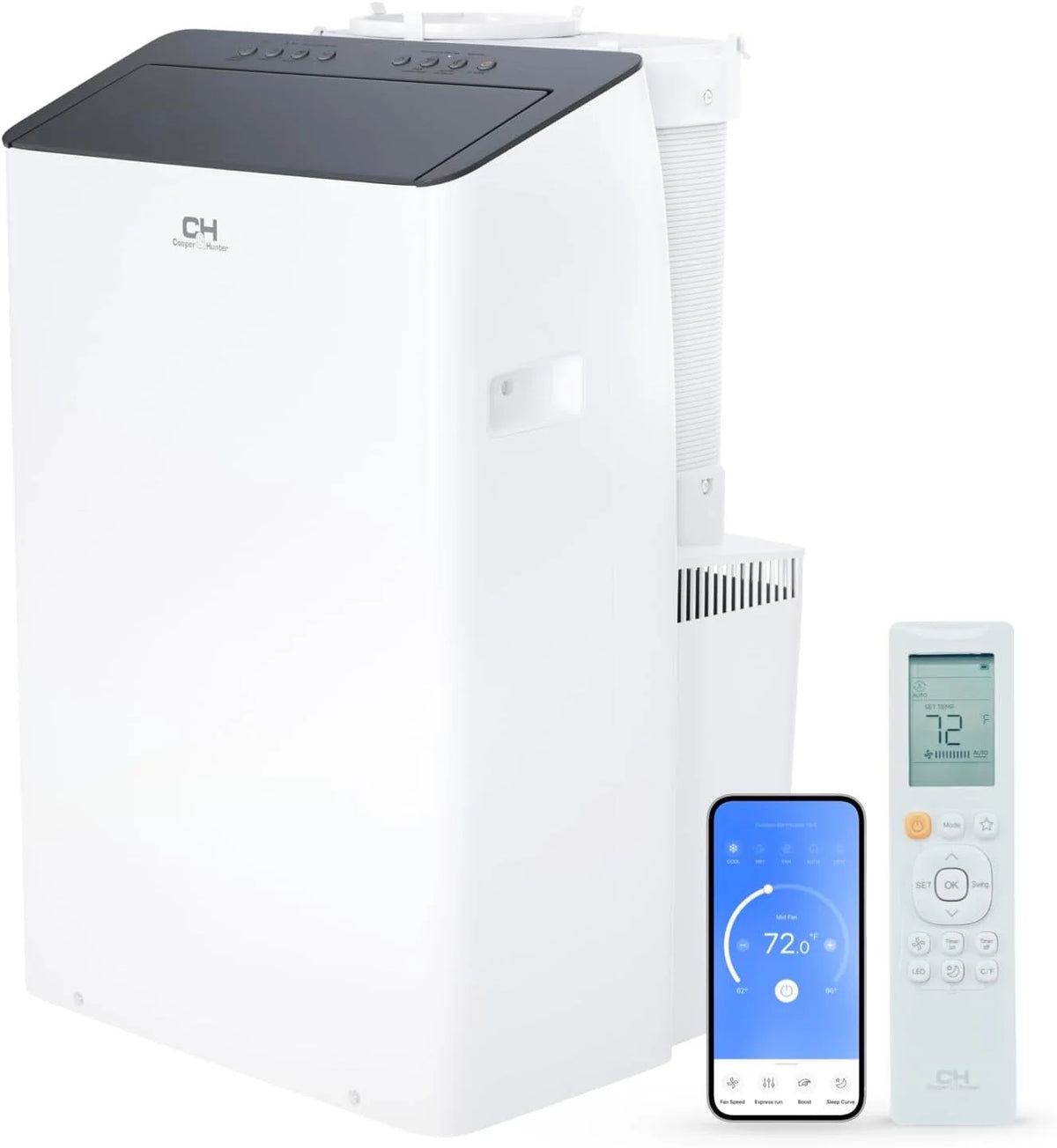 14000 BTU 115V Portable Air Conditioner and Heater with WiFi R92255