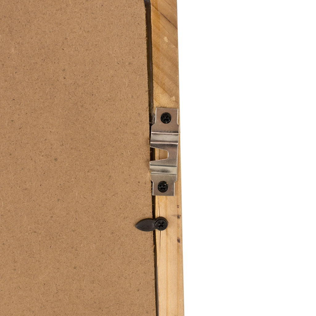Wooden Square Wall Mirror E376172