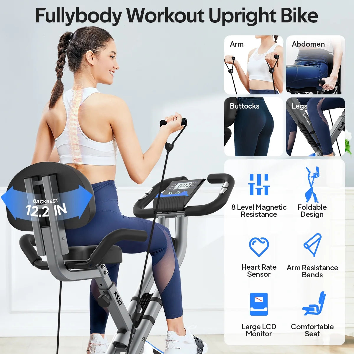 Indoor Stationary Cycling Exercise Bike 360LB N3454