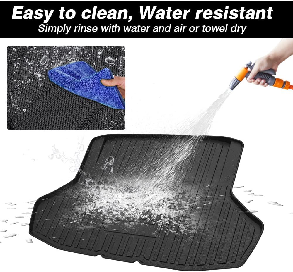 Custom Fit Car Cargo Mat for Honda Civic Sedan 2022 2023 All Weather TPO Non-Slip Trunk Liner Z562