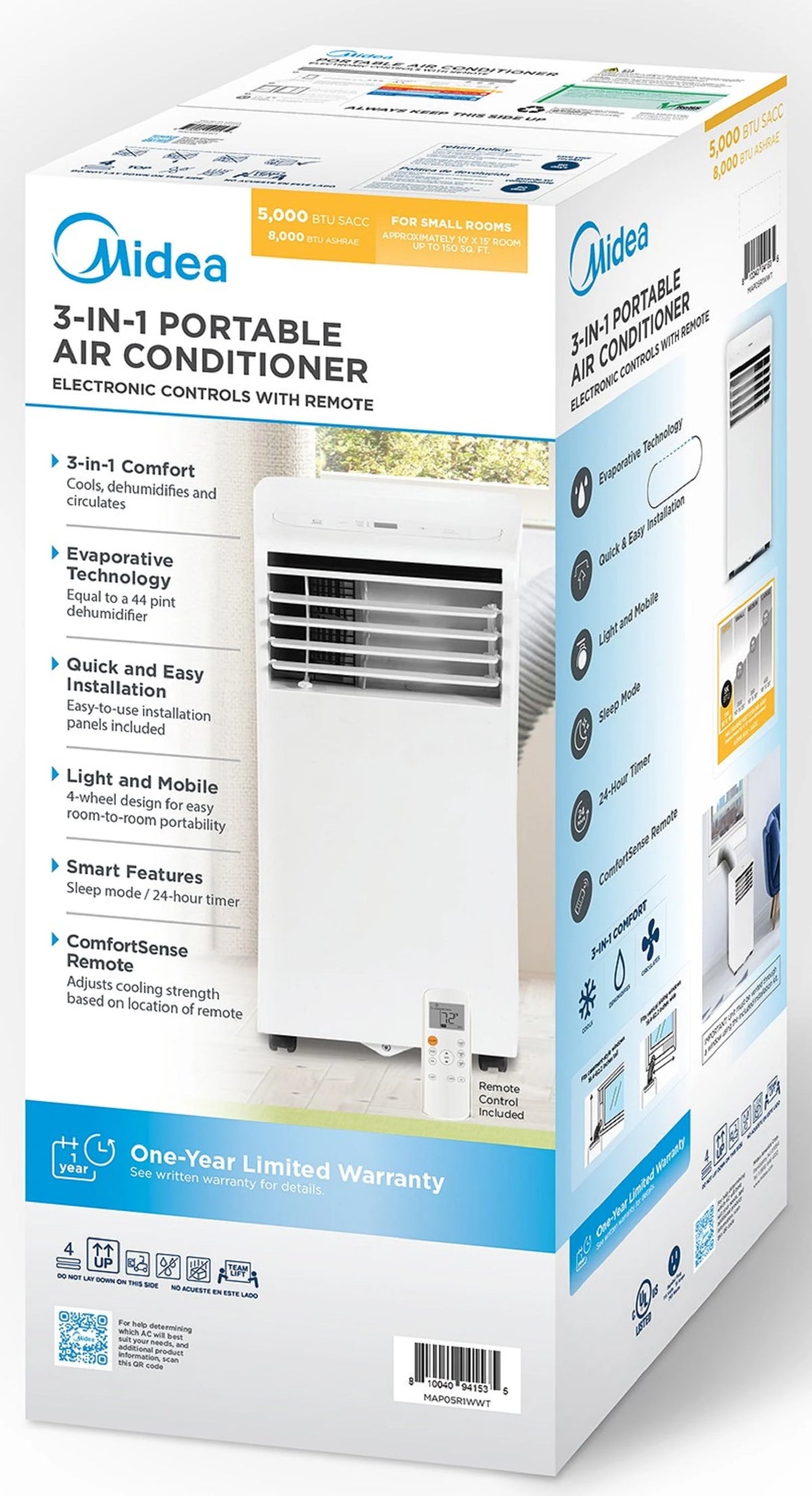 5,000 BTU Portable Air Conditioner with Remote N987259