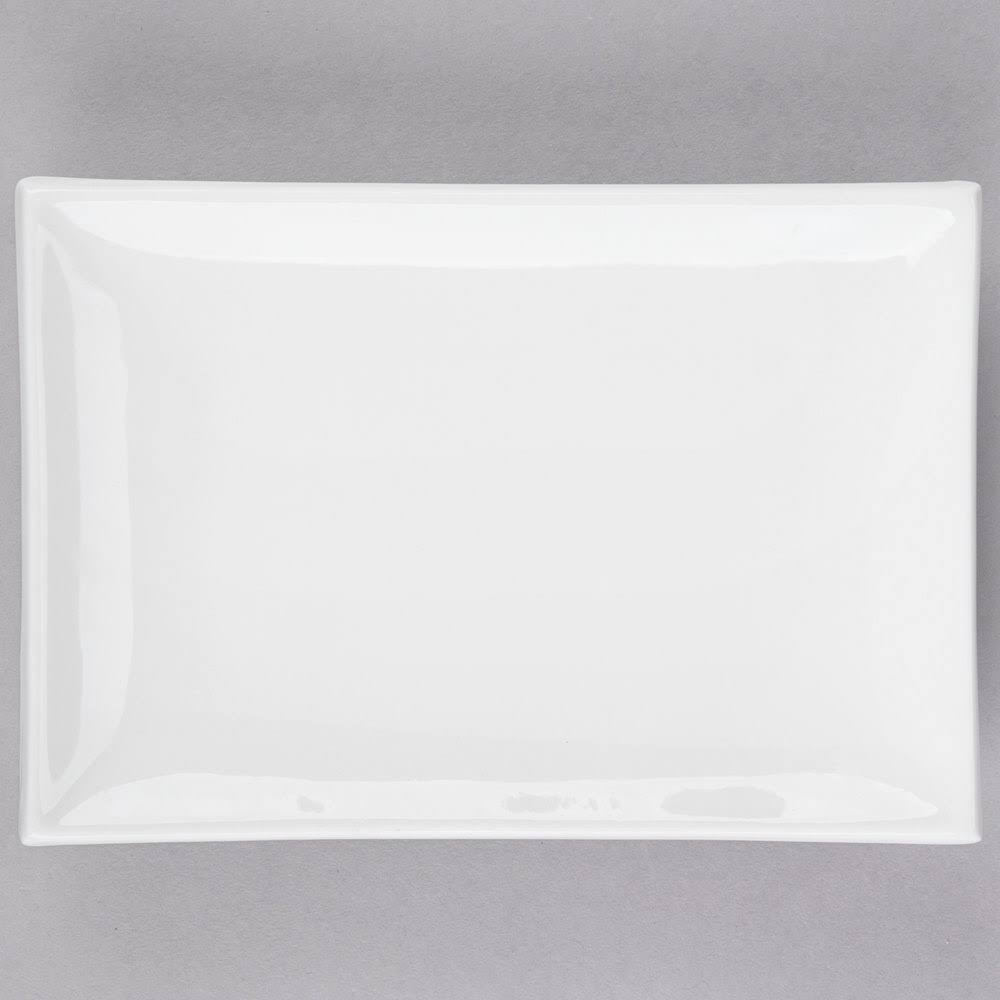 Super White Porcelain Rectangular Platter, 8-Inch by 5-1/2-Inch, Box of 24 P722