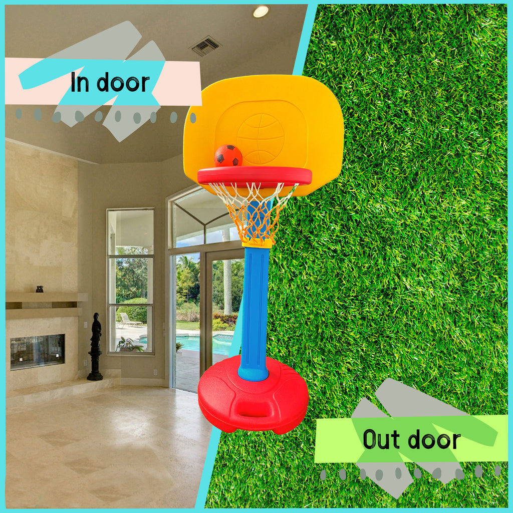 Basketball Hoop Arcade Game with Ball, Adjustable Height O4640