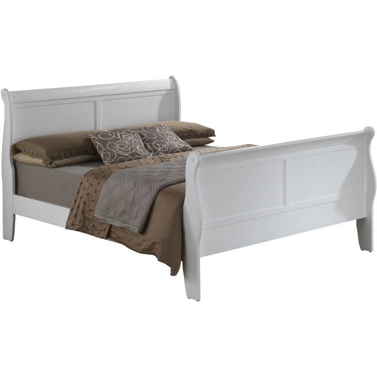 Wood Full Sleigh Bed I4567