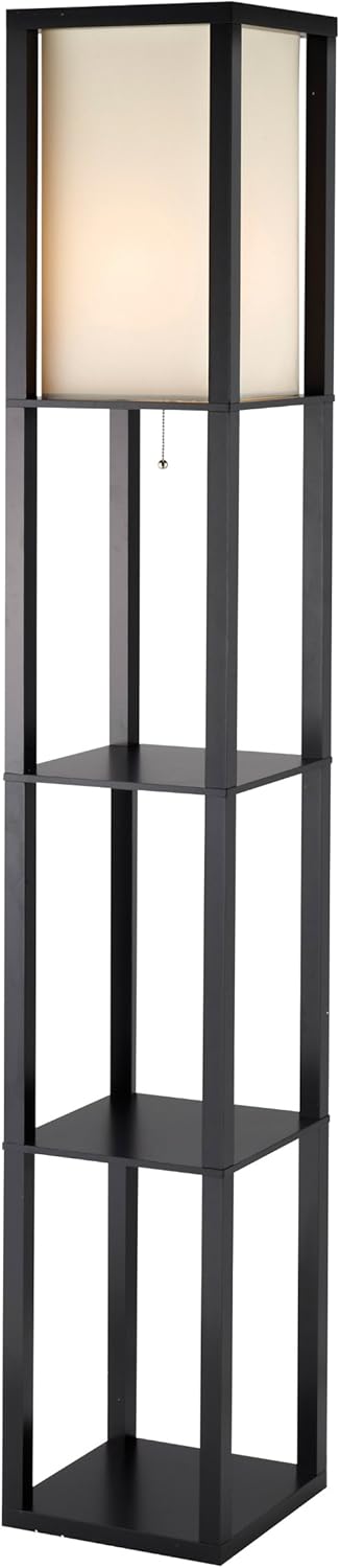 Black PVC Veneer Floor Lamp C218158