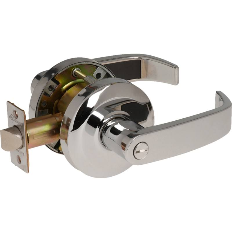 Polished Chrome Privacy Door Lever Set O292