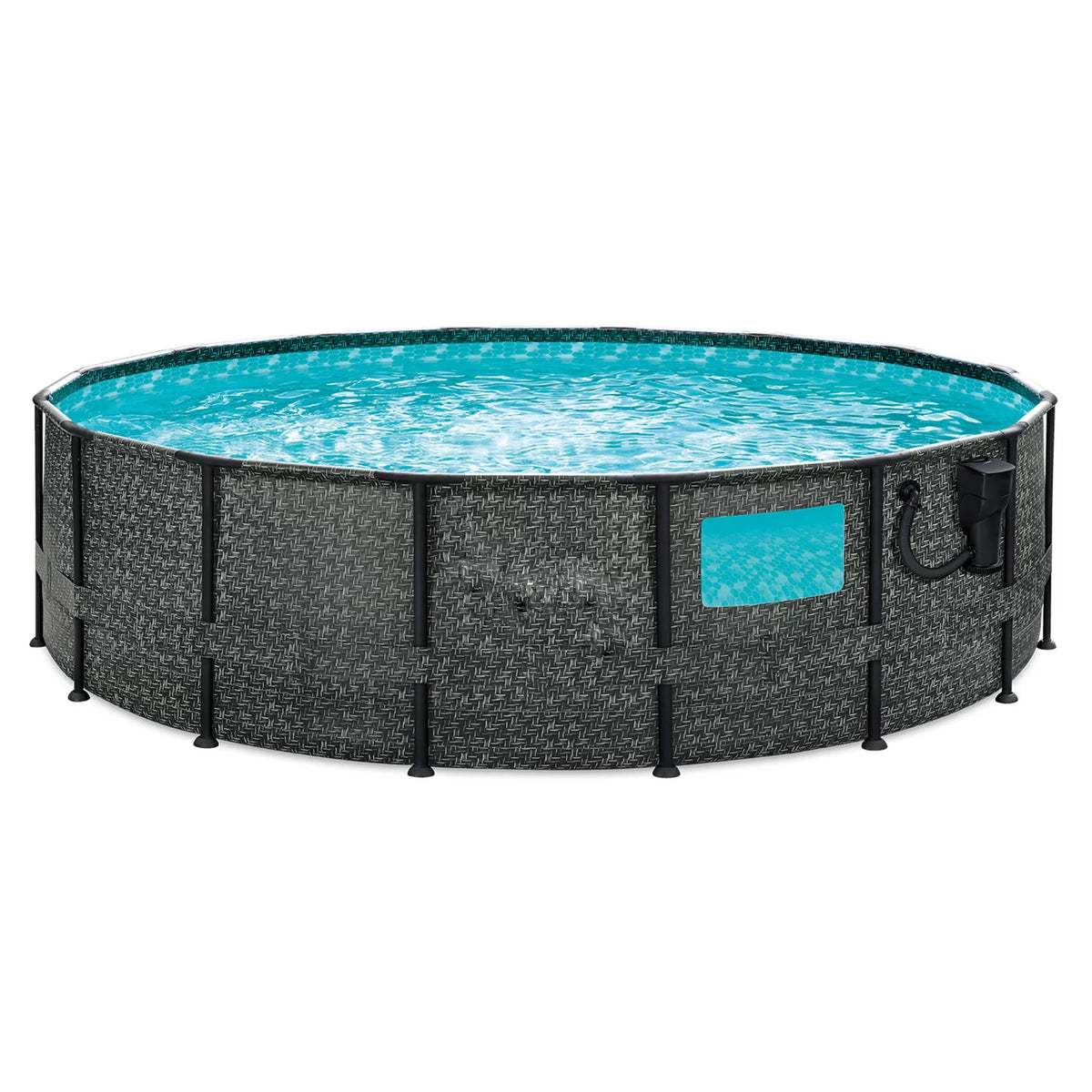 16ft x 48in Above Ground Swimming Pool Set with Pump W36164