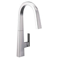 Chrome Pull Down Single Handle Kitchen Faucet F551