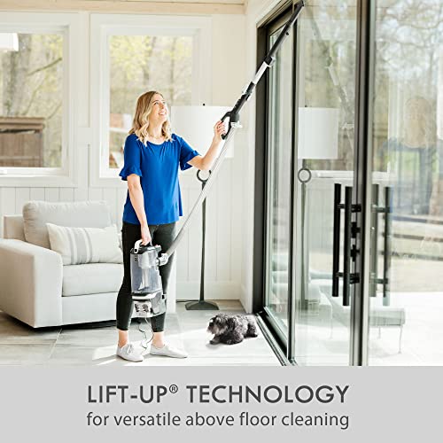 Bagless Upright Vacuum with 4 Height Adjustment, Blue O747614