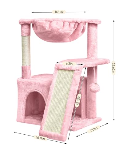 Light Grey Cat Tree with Scratching Posts B28278