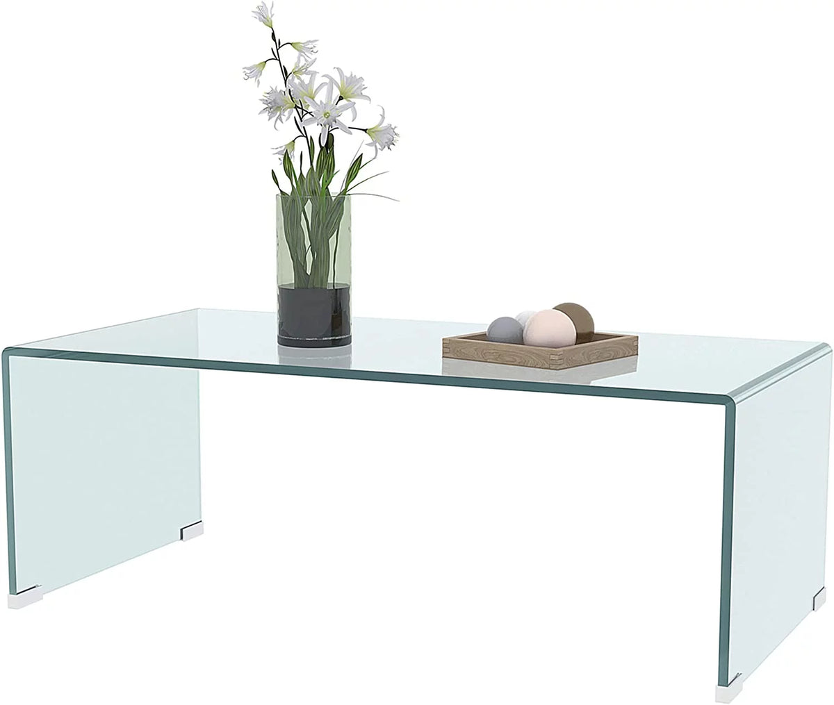Clear Glass Coffee Table 39.37" x 19.5" S74596