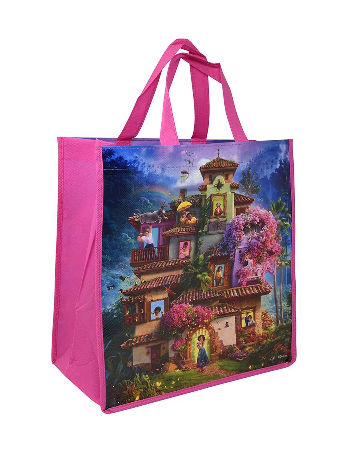 12" Purple Tote Bag with Disney Play Pack Stickers Crayons Set S889172