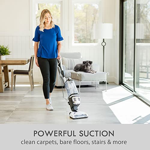 Bagless Upright Vacuum with 4 Height Adjustment, Blue O747614