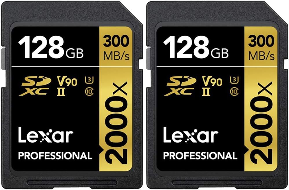 128GB SD UHS-II Memory Card 2 Pack R6614