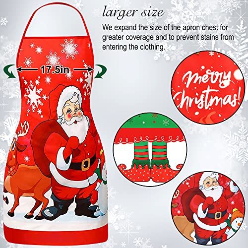 Christmas Apron, 3PCS Adjustable Kitchen Cooking Aprons X748389