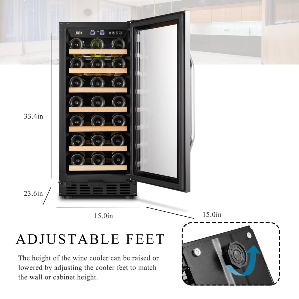 33 Bottle Built-in Compressor Wine Cooler R1345