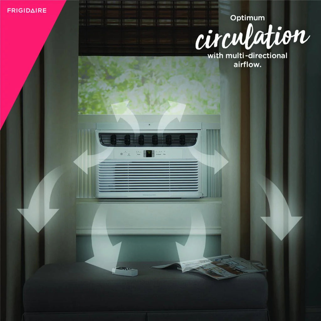 8,000 BTU Smart Window Air Conditioner with Wi-Fi and Remote in White I56399